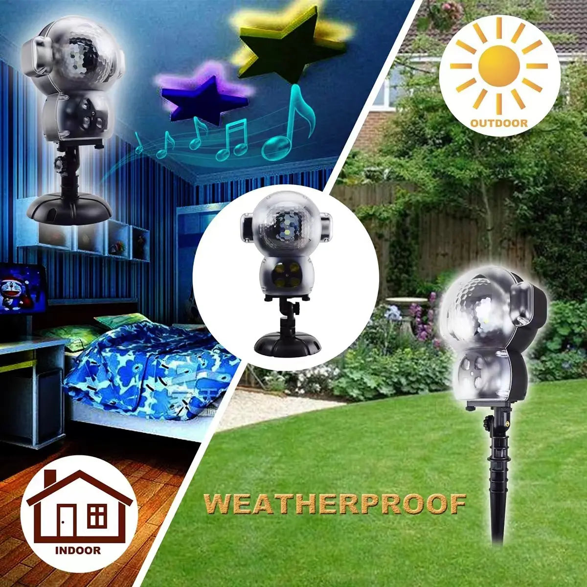 Christmas Halloween Holiday LED Laser Projector Light House Party Landscape Lamp Movie Slides Halloween Decorations Birthday Thankgiving Gift Plool Party