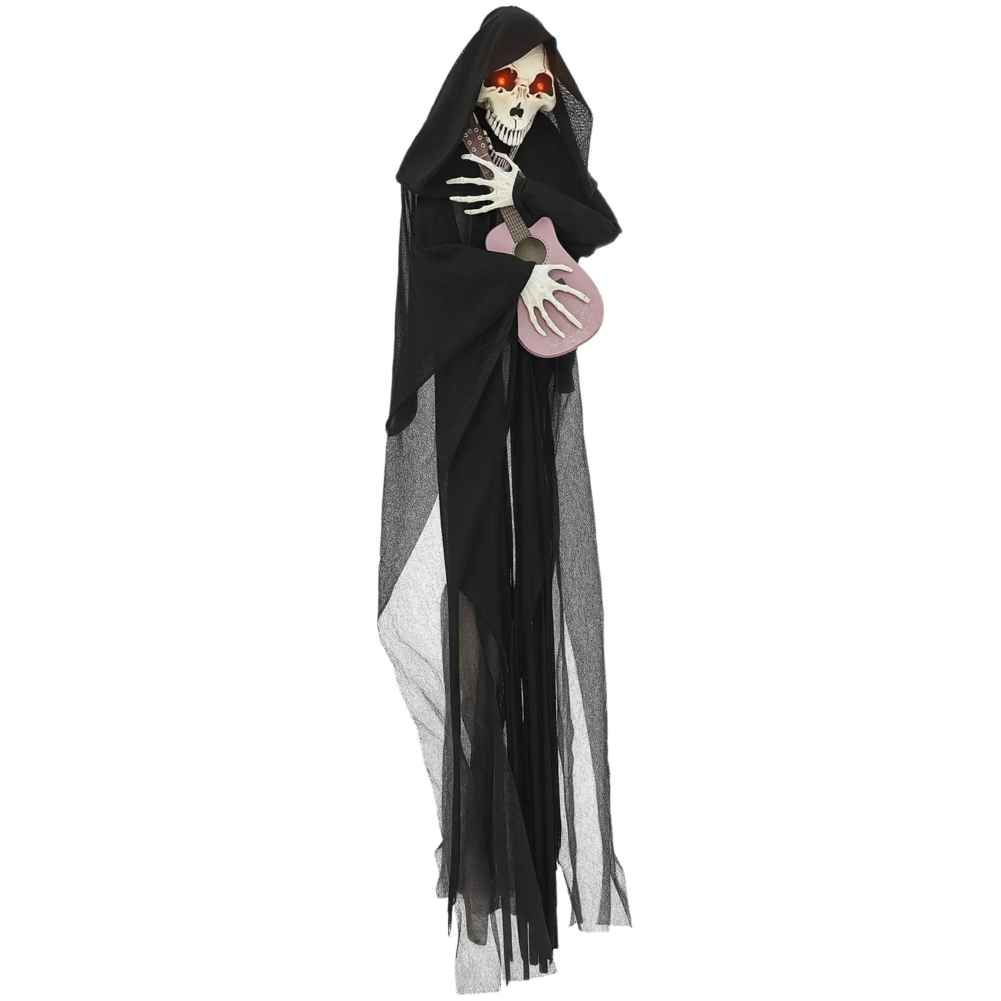Halloween Decorations Life Size Outdoor Ghost/Clown/Witch, Sound and Motion Activated Animated Prop Animatronic Decor with Light up Eyes, Spooky Sound