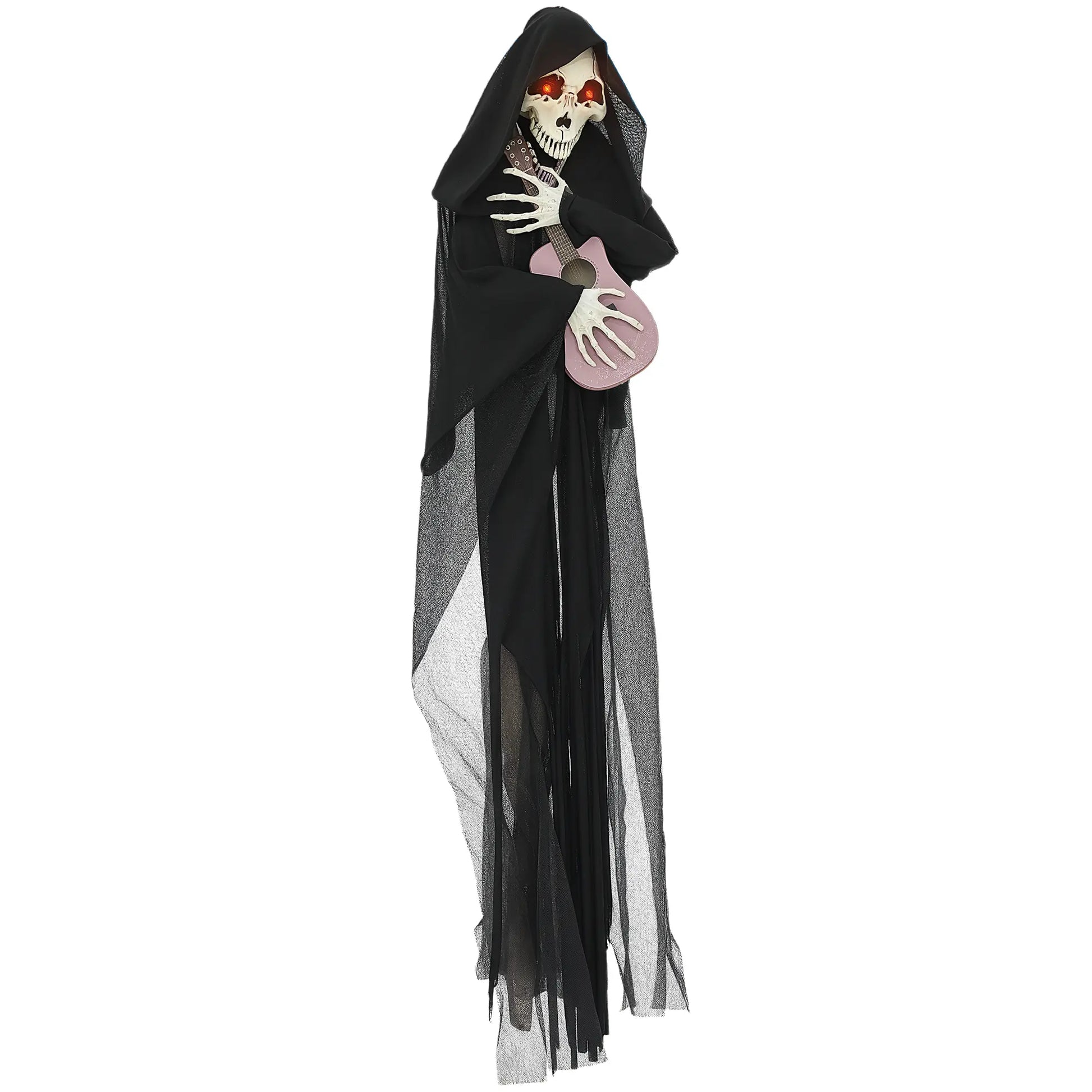 Halloween Decorations Life Size Outdoor Ghost/Clown/Witch, Sound and Motion Activated Animated Prop Animatronic Decor with Light up Eyes, Spooky Sound