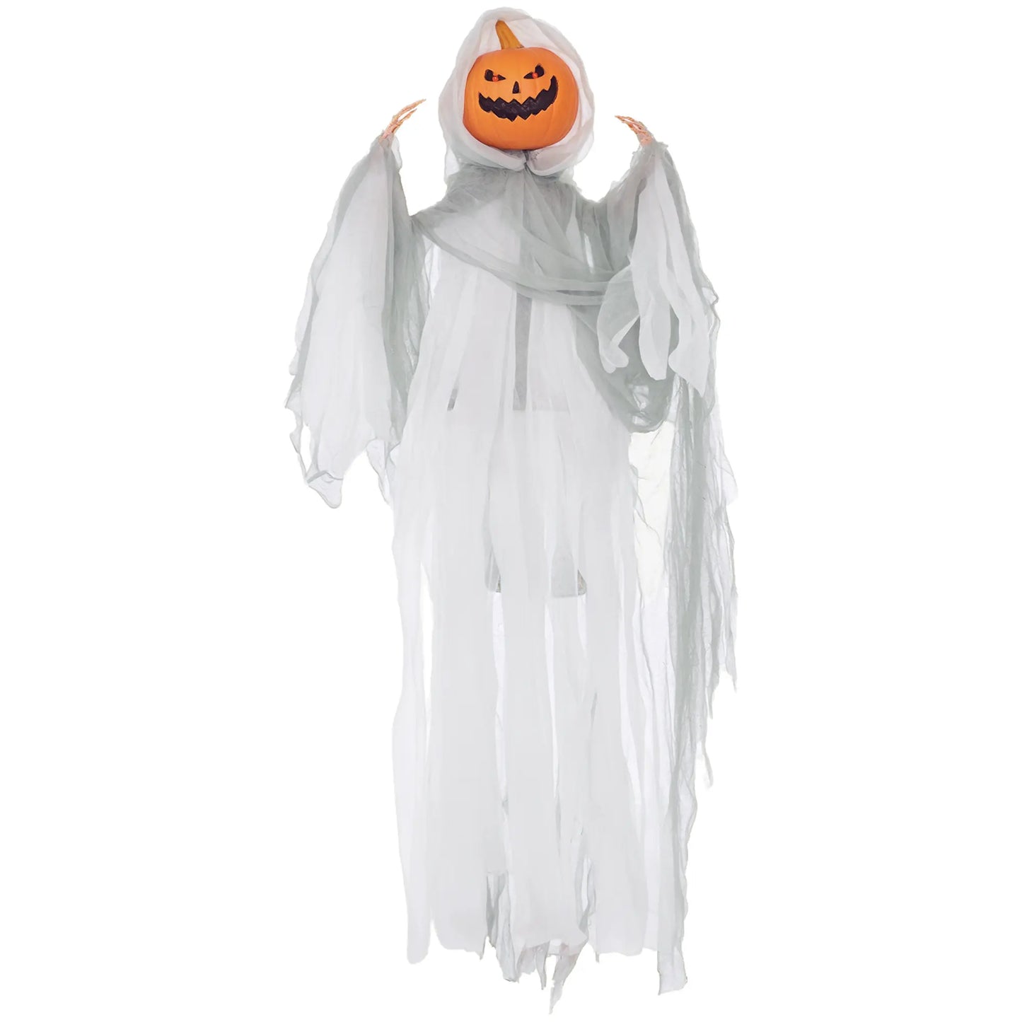 Halloween Decorations Life Size Outdoor Ghost/Clown/Witch, Sound and Motion Activated Animated Prop Animatronic Decor with Light up Eyes, Spooky Sound