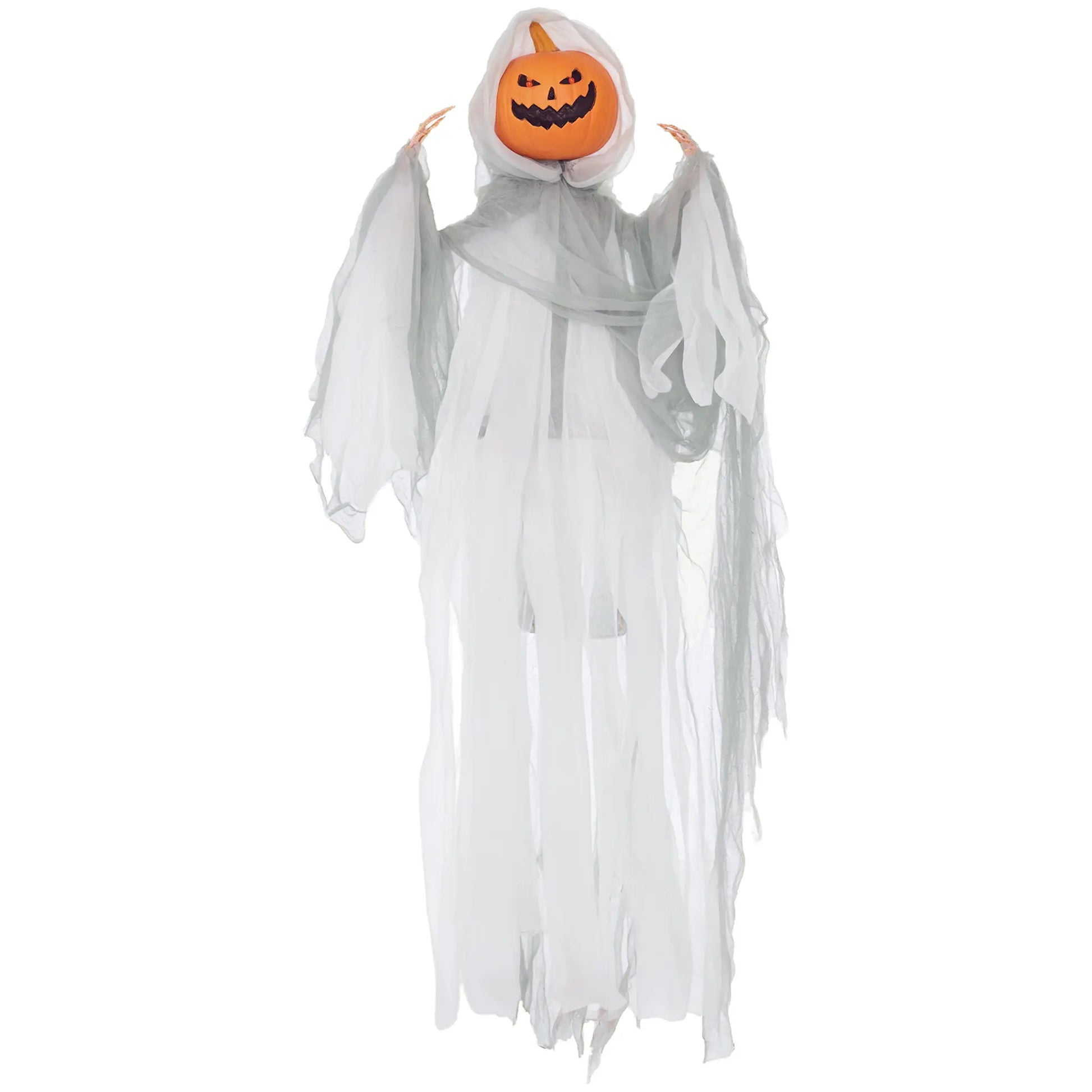 Halloween Decorations Life Size Outdoor Ghost/Clown/Witch, Sound and Motion Activated Animated Prop Animatronic Decor with Light up Eyes, Spooky Sound