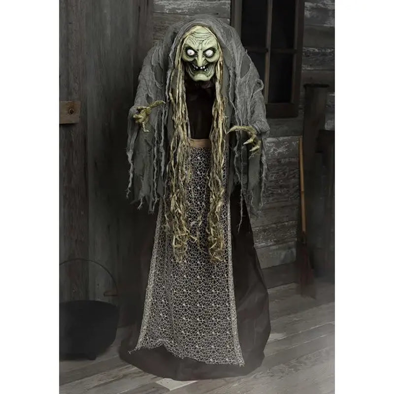 5 Foot Hag the Witch Animatronic Decoration