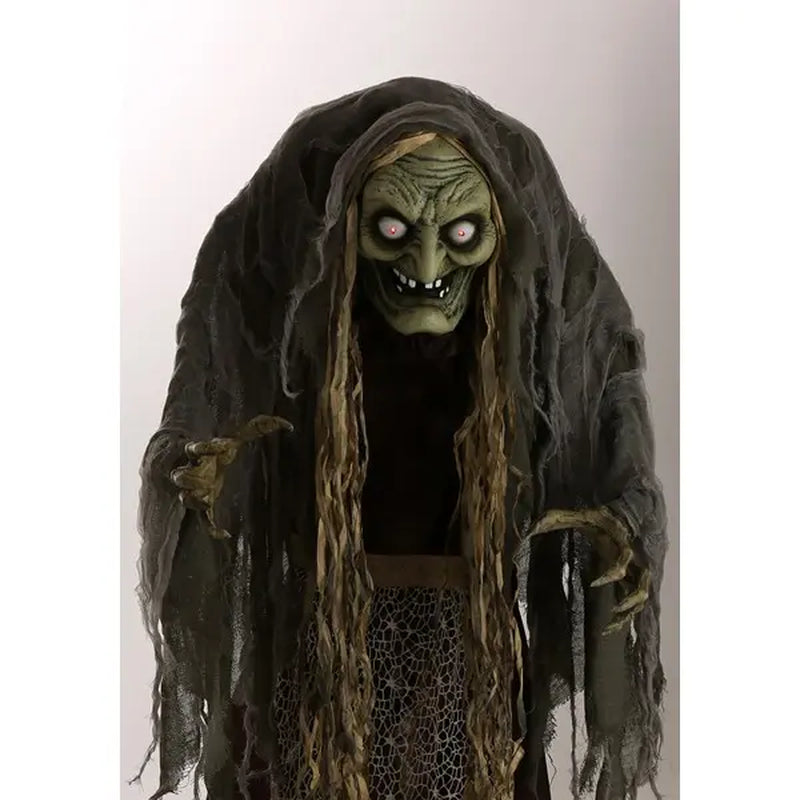 5 Foot Hag the Witch Animatronic Decoration