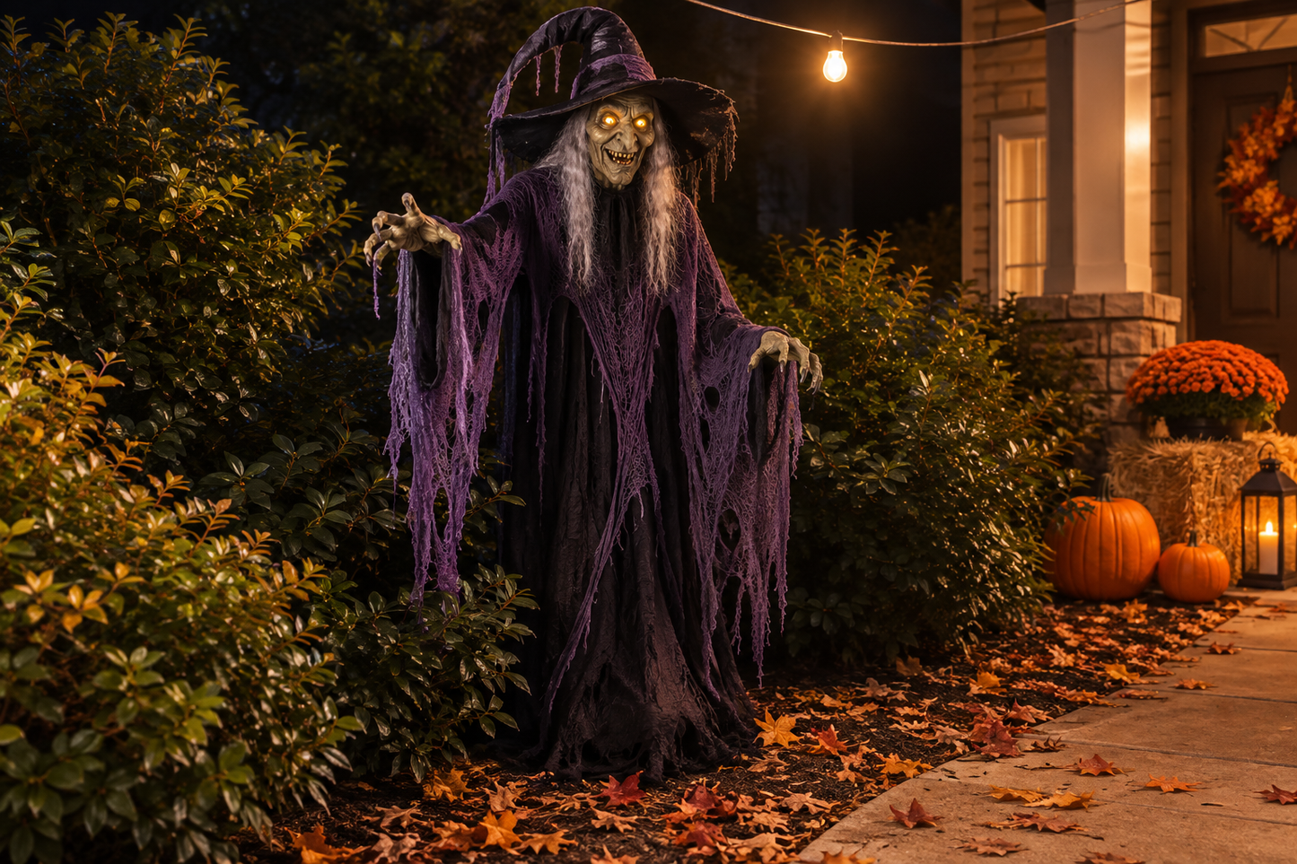 5 Foot Hag the Witch Animatronic Decoration